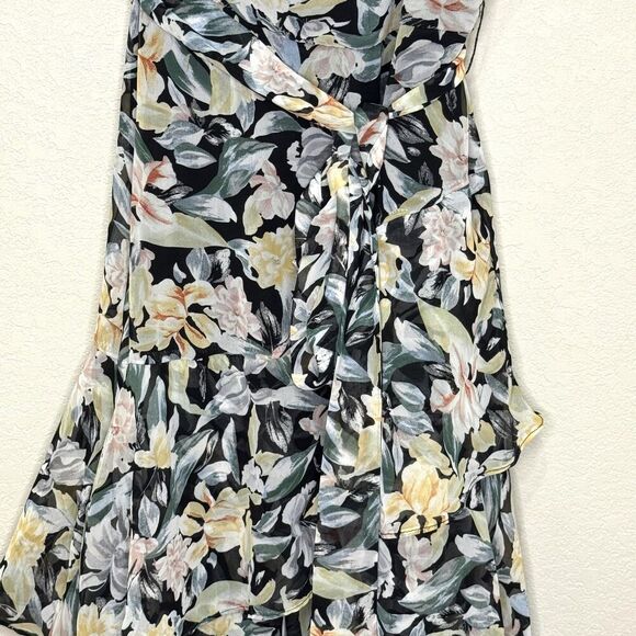 Petal + Pup Amren Dress Womens 8 AU 12 Floral Ruffle Maxi Tiered Spaghetti Strap - Picture 6 of 12